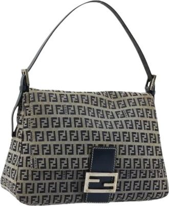 Fendi Pre-owned Shoulder Bags, female, Blue, Size: ONE SIZE Pre-owned Mama forever bag