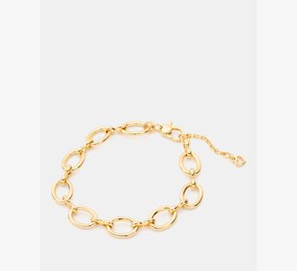 Kate Spade New York Womens One In A Million Chain Charm Bracelet in Yellow