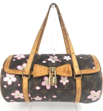 Louis Vuitton Brown Monogram Pink Monogram Handbag Shoulder Bag Tote Bag (Pre-Owned)