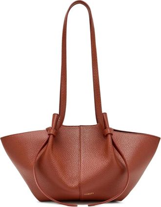 Yuzefi Tote Bags, female, Brown, Size: ONE SIZE Knotted-handle Tote Bag