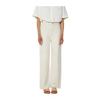 Sams&oslash;e & Sams&oslash;e Dames, Broeken, Beige, Maat: W25 L32 Katoen