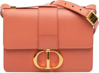 Dior Pre-owned Womens Caro Shoulder Bag - Coral Leather - One Size