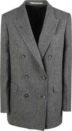 Tagliatore Jasmine Jacket - Dames - Blazers - Grijs - M - Wol - Jassen