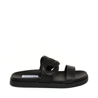 Steve Madden Myrtle Sandal BLACK LEATHER