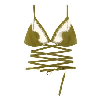 JEJIA Anna Triangle Bra - female - Jejia - Bras - Green - XS - Underwear