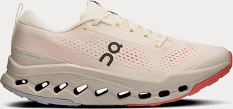 On Womens Cloudsurfer Trail 2 Running Shoes In Ivory Salmon