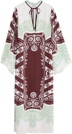 Lug von Siga Lug Von Siga Lilah Printed Satin Maxi Dress - Red - 36 (UK8 / S)