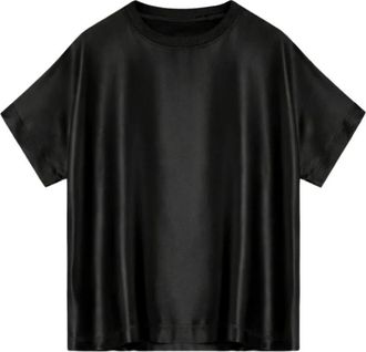 Semicouture T-shirt met ronde hals - Dames - T-shirts - Zwart - XL - Tops