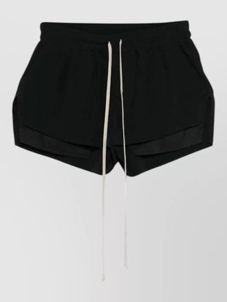 Rick Owens layered hem drawstring shorts dry clean