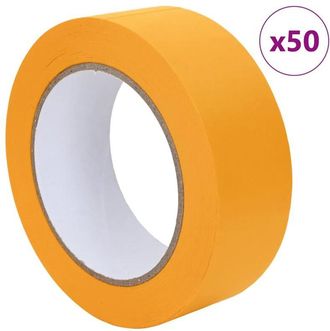 vidaXL Cintas De Enmascarar Para Pintores 50 Pcs Amarillo 38mm X 50m Vidaxl