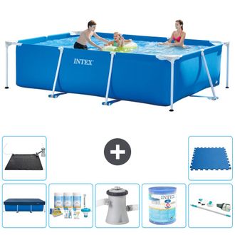 Intex Piscina Con Estructura Rectangular - 300x200x75 Cm - 7-piezas S40187