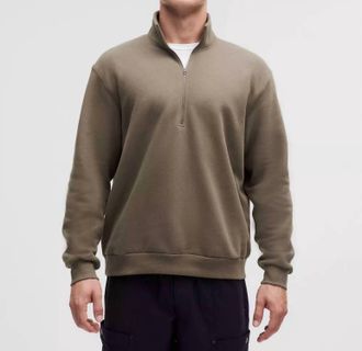 lululemon Steady State Half Zip Sweater In Nomad