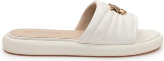 Pinko Sandalen - Dames - Sandalen - Wit - 37 EU - Leer - Schoenen
