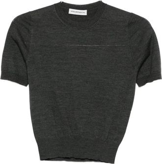 Goes Botanical Gestreepte Gebreide Trui - Dames - T-shirts - Grijs - M - Tops