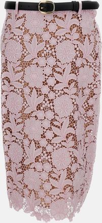 Self Portrait Gonna Midi In Pizzo