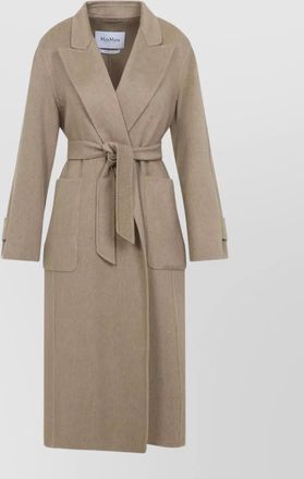 Max Mara camel hair belted single-breasted coat