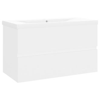 vidaXL Mueble Con Lavabo Madera De Ingenier&iacute;a Blanco Vidaxl