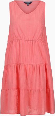Regatta Womens Zariah V-Neck Sleeveless Knee Length Dress - Orange - Size: 10