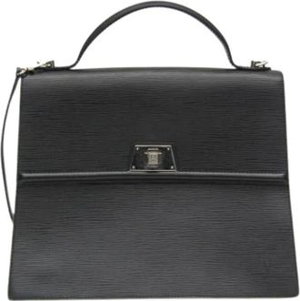 Louis Vuitton Pre-owned Handbags, female, Black, Size: ONE SIZE Pre-owned Vintage Leather Handbag