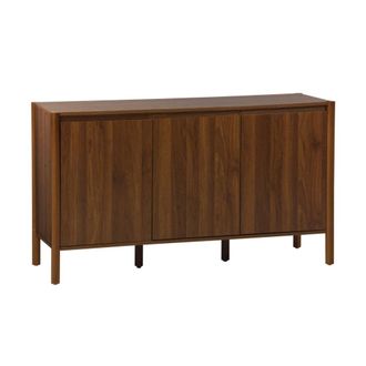 Sweeek Aparador con 3 puertas, 140cm, nogal
