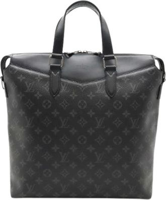 Louis Vuitton Pre-owned Canvas briefcases - Heren - Vintage Shopper - Zwart - ONE Size - Leer - Vintage
