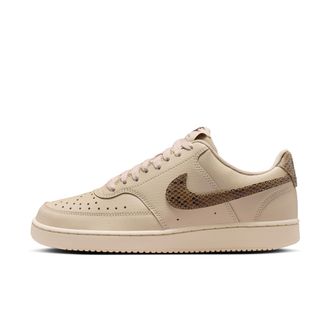 Nike Womens Court Vision Low Premium Shoes in Brown | IO0463-102