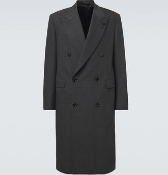 Lardini Double-breasted wool-blend coat