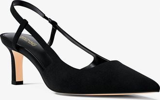 Michael Kors Alora Suede Slingback Pump
