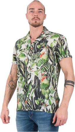 Drykorn Zomer T-shirt met Korte Mouwen - Heren - Korte mouwen Overhemden - Groen - M - Overhemden