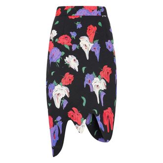 Moschino Asymmetrical Floral Skirt - female - Moschino - Midi Skirts - Multicolor - M - Skirts