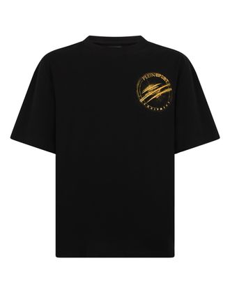 Plein Sport Round Neck T-Shirt Chrome Scratch Edition