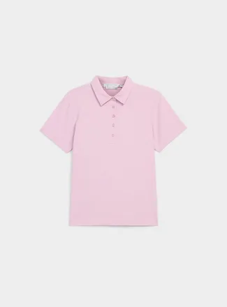 Contemporaine Womens Organic cotton plain polo shirt