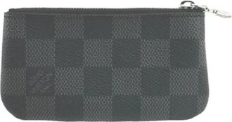 Louis Vuitton Pre-owned Damier Graphite Coin Case - Heren - Vintage Accessoires - Grijs - ONE Size - Vintage