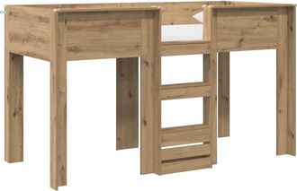 vidaXL Cama Litera Para Ni&ntilde;os Roble Artisan 75 X 190 Cm Vidaxl