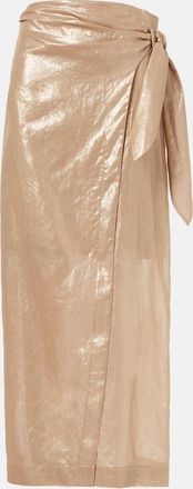 Brunello Cucinelli Gonna a portafoglio in cotone