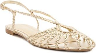 Arezzo Paola Slingback Sandal in Platino at Nordstrom, Size 10.5