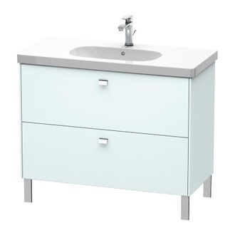 Duravit Duravit Brioso Mueble De Mesada 102,0 X 46,9 Cm, 2 Extra&iacute;bles, Para Lavabo D-c&oacute;digo 034210, Color (frente/cuerpo): Decoraci&oacute;n Azul Claro Mate, Mango C