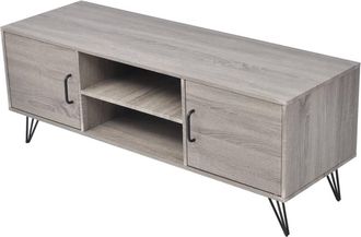 vidaXL Mueble Para Tv Gris 120x40x45 Cm Vidaxl