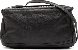 Givenchy Pre-owned Womens Mini Leather Pandora Crossbody - Black - One Size