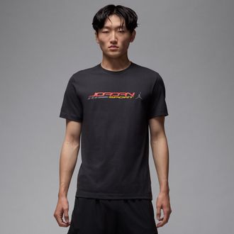 Nike Jordan Mens Jordan Crew-Neck T-Shirt in Black | IB8263-045