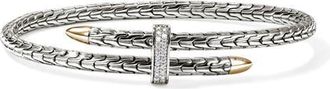 John Hardy Spear Flex Cuff Bracelet in Silver/gold at Nordstrom, Size Medium