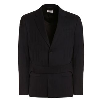 Off-white Wool Single-Breasted Blazer - male - Off White - Blazers - Blue - XL - Jackets