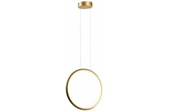 Reality L&aacute;mpara Colgante Moderna, Anillo Vertical Dorado, &Oslash;33 Cm, Led Ragi 18w, Rea334601-03, Reality