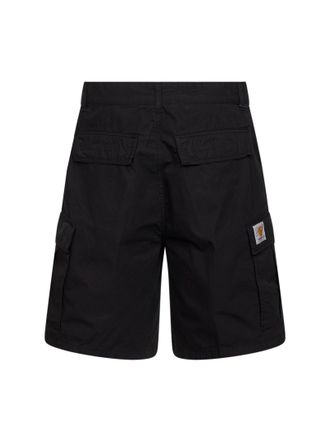 Carhartt Work in Progress Mens Cargo Shorts Black Cotton