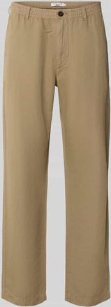 Marc O'Polo Denim Relaxed Fit Chino aus Baumwolle-Leinen-Mix Modell FILIP RELAXED in Hellbraun, Gr&ouml;&szlig;e XXL
