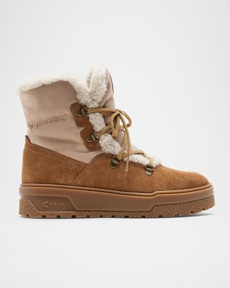 La Canadienne Erika Shearling-Lined Suede Boots