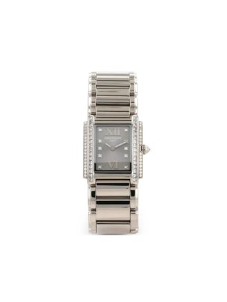 Patek Philippe white gold Twenty Four diamond 28mm - women - White Gold/Diamond - One Size - Silver