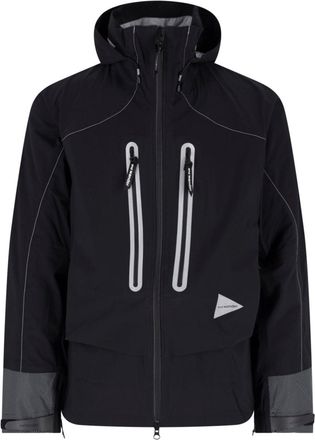 And Wander Black Pertex Shield Waterproof Jacket