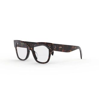 Celine Glasses, unisex, Brown, Size: 52 MM Bold 3 Dots Square Glasses