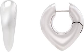 Burberry Sterling Silver Thorn Hoop Earrings
